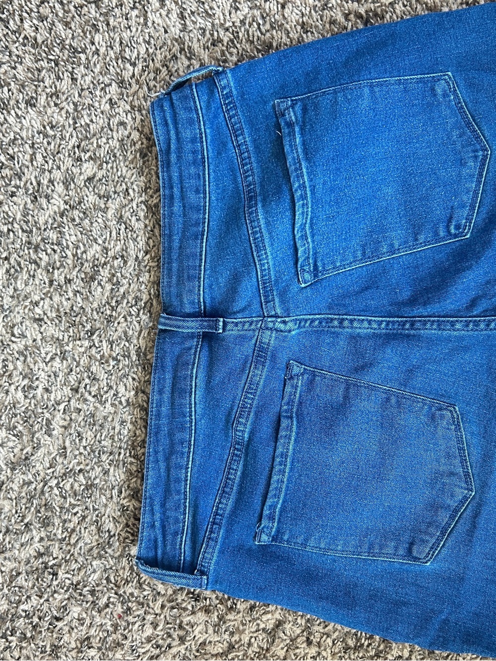 Old Navy Blue Flared Jeans - Women's Wide Leg - Picture 4 of 4